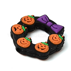 ハロウィンシリコンビーズ  焦点ビーズ  カボチャのリース  29.5x30x7.5mm  穴：3.5mm&nbsp;SL-CBA7785-08A