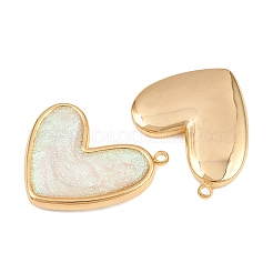304 Stainless Steel Enamel & Glitter Powder Pendants&nbsp;STAS-G398-19G-06