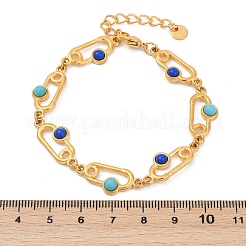 Bohemia Style 304 Stainless Steel Link Chain Bracelets for Women&nbsp;BJEW-M082-01G-01