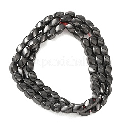Grade AA Magnetic Synthetic Hematite Twist Bead Strands&nbsp;G-G644-A-09