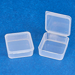 プラスチックビーズ収納ケース  キューブ  透明  3.9x3.9x1.6cm  24pc&nbsp;CON-BC0004-21A