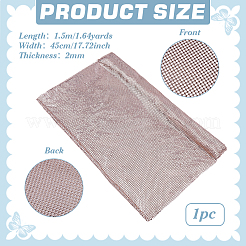 Aluminum Beaded Trim Mesh Ribbon Roll&nbsp;DIY-WH0750-413D