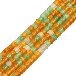 天然染め白翡翠ビーズ連売り  ディスク  ヒシビーズ  ミックスカラー  3~4x3~3.5mm  穴：0.8mm  約114個/連  14.92''（37.9センチメートル）&nbsp;GG-CBA0743-I03