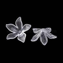 Transparent Acrylic Bead Caps&nbsp;TACR-G050-04A