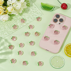 50Pcs Resin Peach Pendants&nbsp;RESI-AR0001-51
