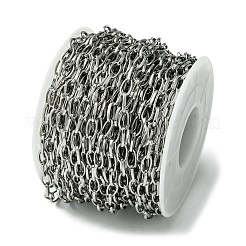 Tarnish Resistant 304 Stainless Steel Oval Link Chains&nbsp;CHS-K018-08P