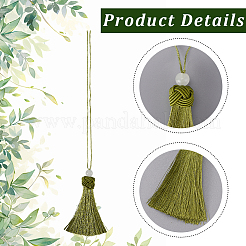 Polyester Tassel Pendants&nbsp;FIND-WH20031-12B