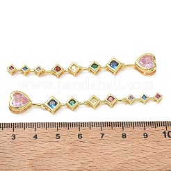 Brass Micro Pave Cubic Zirconia Big Pendants&nbsp;CU-CBA84C5-11G-01