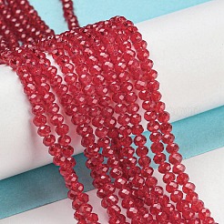 Baking Paint Transparent Glass Beads Strands&nbsp;DGLA-A034-J2mm-B