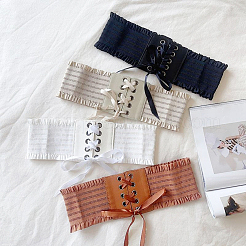 1Pc Imitation Leather Stretch Belts for Women&nbsp;AJEW-CL0002-93B