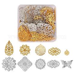 100 Pcs 10 Styles Iron Links&nbsp;IFIN-SZ0001-009