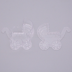 Baby Carriage Shaped Transparent Plastic Candy Boxes&nbsp;LS-CON-WH0080-52C