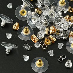 328Pcs 5 Style Brass & Plastic & 304 Stainless Steel Ear Nuts&nbsp;FIND-FS0001-86