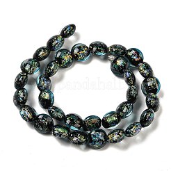 Handmade Dichroic Foil Glass Beads Strands&nbsp;DICH-U001-11A