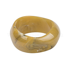女性用不透明樹脂バングル  ライトカーキ  内径：2-5/8インチ（6.8cm）&nbsp;FS-WGBAD30-03