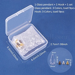 Glass Bottle Pendant Makings Sets&nbsp;DIY-PH0020-45