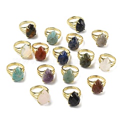 Brass Cuff Open Rings&nbsp;RJEW-D347-04G