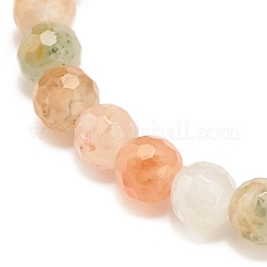 Natural Other Jade Round Beaded Stretch Bracelet&nbsp;BJEW-JB08244-01