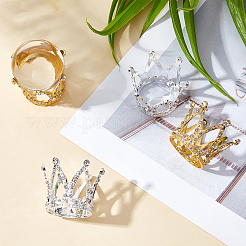4Pcs 2 Colors Crown Alloy Display Ornaments&nbsp;FIND-OC0001-39
