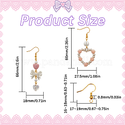 Valentine's Day Theme DIY Dangle Earring Making Kit&nbsp;DIY-SC0028-96