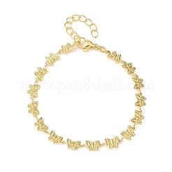 Brass Link Chain Bracelets for Women&nbsp;BJEW-C140-07G