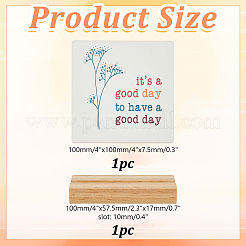 1Pc Porcelain It's a Good Day Sign Inspirational Desk Art Decor for Home Office&nbsp;AJEW-AR0004-90