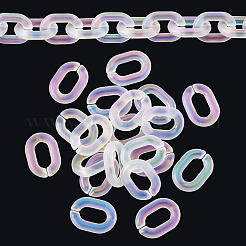 20Pcs Transparent Acrylic Quick Link Connectors&nbsp;OACR-TADJ0001-03B