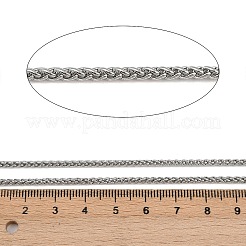 304ステンレススチール製喜平チェーン  溶接されていない  スプールで  ステンレス鋼色  2mm&nbsp;CHS-A019-03P