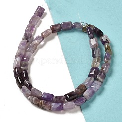 天然石アメジストビーズ連売り  長方形  8~9x6.5~7x4mm  穴：0.8mm  約45個/連  15.16インチ（38.5cm）&nbsp;G-G085-A01-01