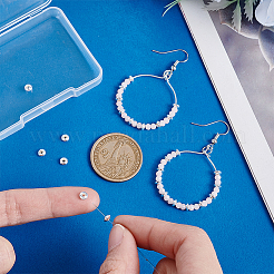 925スターリングシルバースペーサービーズ  ロンデル  銀  4x2mm  穴：1.2mm  50pc&nbsp;STER-PH0003-83B