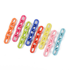 Opaque Acrylic Linking Rings&nbsp;OACR-T024-02-G