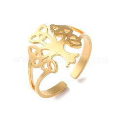 304 Stainless Steel Adjustable Cuff Rings&nbsp;RJEW-L129-03G
