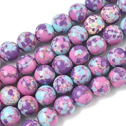 Synthetic Imperial Jasper Dyed Beads Strands&nbsp;G-D077-A01-03P