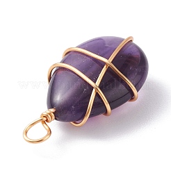 3Pcs 3 Styles Natural Mixed Gemstone Pendants&nbsp;PALLOY-JF01153