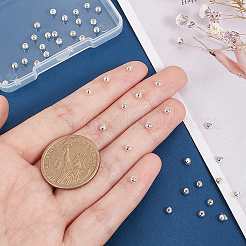 50Pcs 925 Sterling Silver Beads&nbsp;STER-PH0002-17