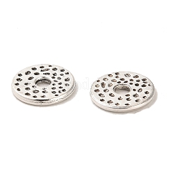 チベット風合金ビーズ  カドミウムフリー＆鉛フリー  フラットラウンド  アンティークシルバー  12x1.5mm  穴：2.5mm  約1149個/1000g&nbsp;FIND-C043-011AS