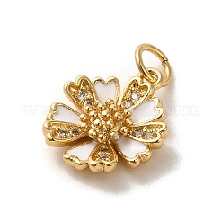 Brass Micro Pave Cubic Zirconia Pendants&nbsp;LS-KK-K358-01B-G