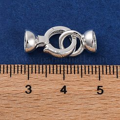 真鍮製折りたたみ式クラスプ  銀  23mm&nbsp;KK-C076-05S