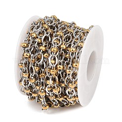 Two Tone 304 Stainless Steel Oval Link Chains&nbsp;CHS-P028-09A