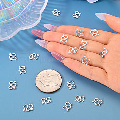 20Pcs Brass S-Hook Clasps&nbsp;KK-TA0008-75