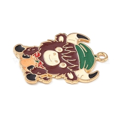 Christmas Alloy Enamel Pendants&nbsp;ENAM-B035-02B-03KCG