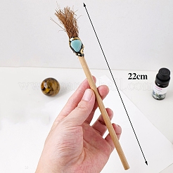 Handmade Halloween Witch Broom Pencils&nbsp;PW-WG64578-01