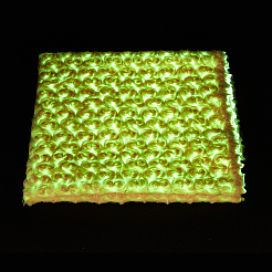 非常に柔らかいポリエステルの糸くず生地  DIYクラフト用品  桃パフ  1000x1480x1mm&nbsp;DIY-WH0558-27B