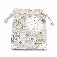Polycotton(Polyester Cotton) Packing Pouches Drawstring Bags&nbsp;ABAG-T006-A07
