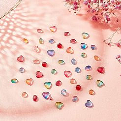 180Pcs 12 Style Transparent Glass Cabochons&nbsp;GGLA-FH001-01