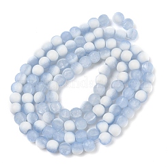Frosted Crackle Glass Beads Strands&nbsp;GLAA-U001-6mm-M14