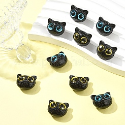 10Pcs 2 Colors Opaque Resin Beads&nbsp;RESI-YW0001-93