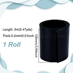 PVCケーブルスリーブ  熱収縮チューブ 絶縁 滑り止め 防水  ブラック  100x0.2mm  5 m /ロール&nbsp;DIY-WH0504-699B