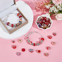 Acrylic & Resin & Polymer Clay Rhinestone European Beads&nbsp;FPDL-NB0001-05