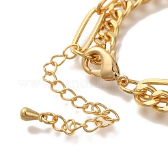 Word Fun Brass Micro Pave Cubic Zirconia Card Paper Chain Bracelets&nbsp;BJEW-L696-103G